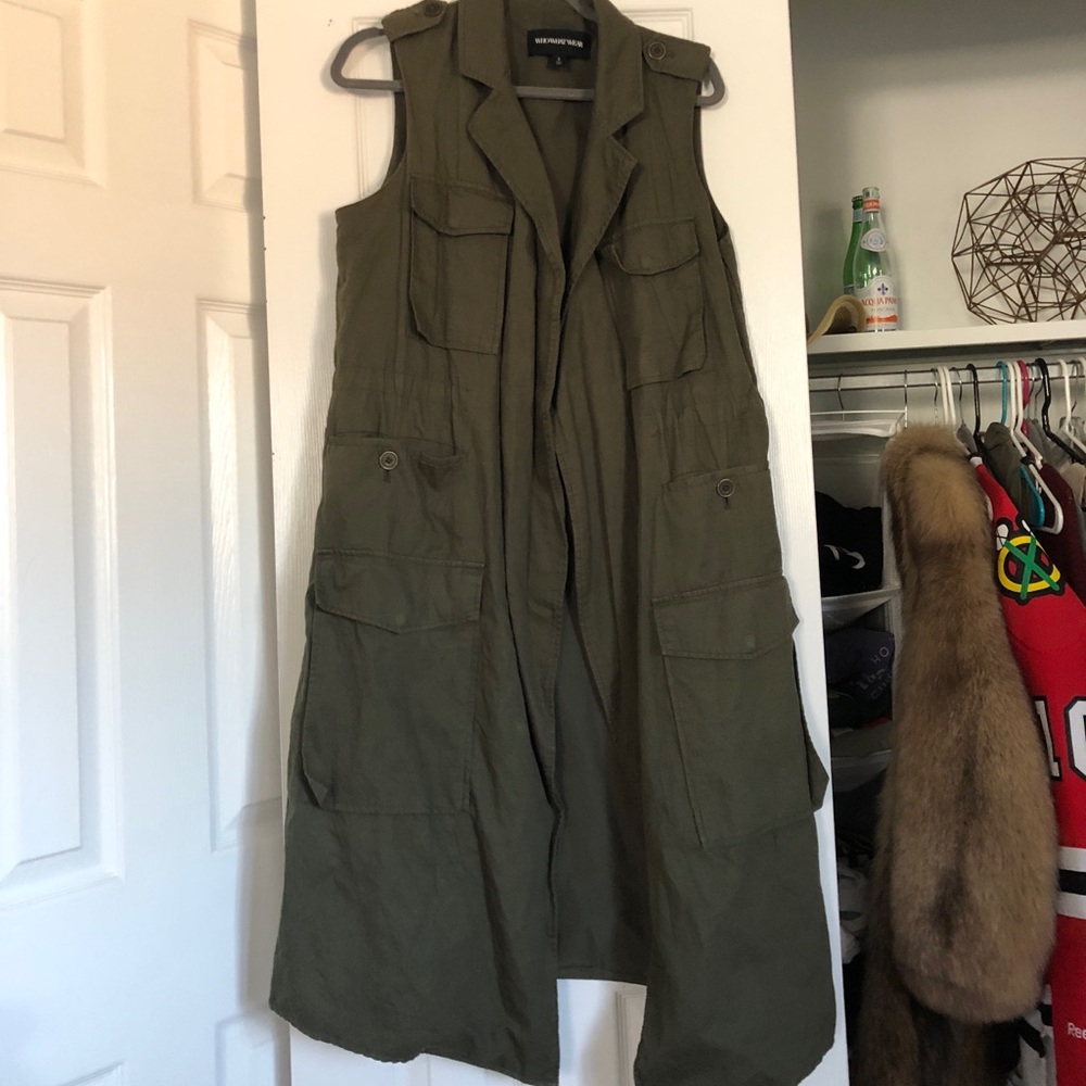 Long army style vest
